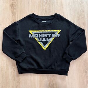 Monster Jam Kids Black Sweatshirt Size 5T